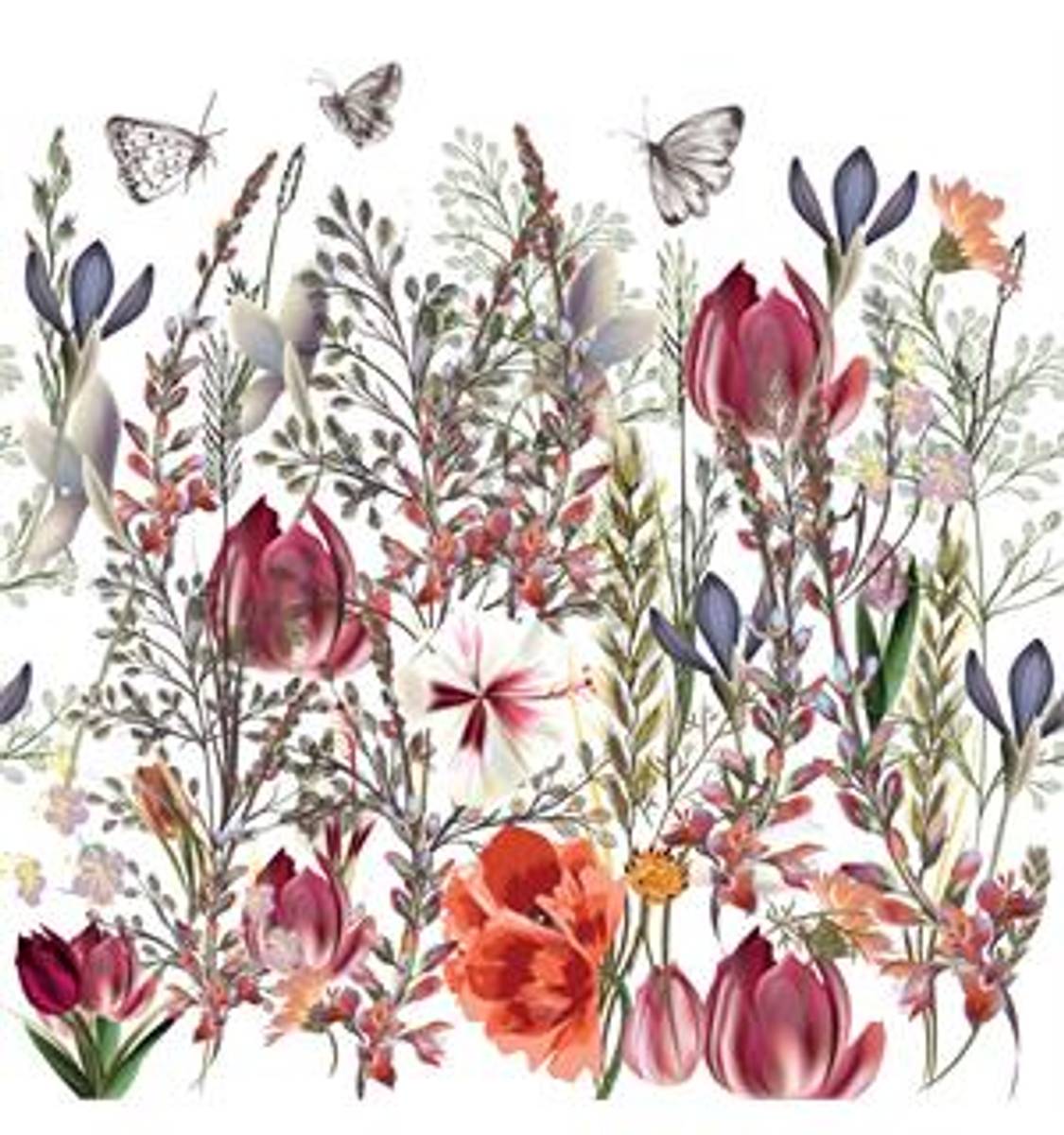 Serviett blomstereng