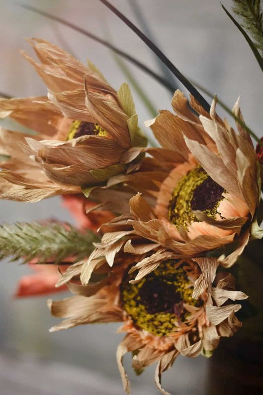 Papirblomst solsikke