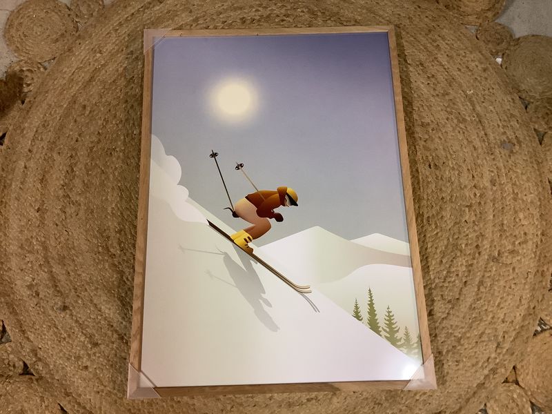 Bilde down hill skiing