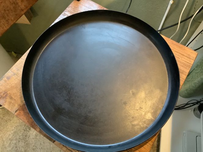Hovedbilde Lys/dekor fat i antikk brun, Dia 35 cm