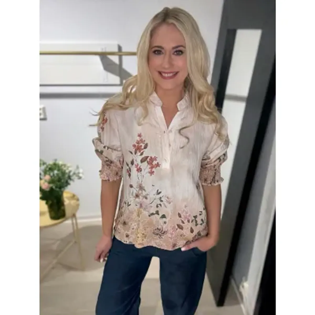 Bella flower spring blouse