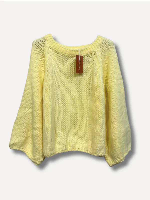 Le dune sweater, butter yellow 