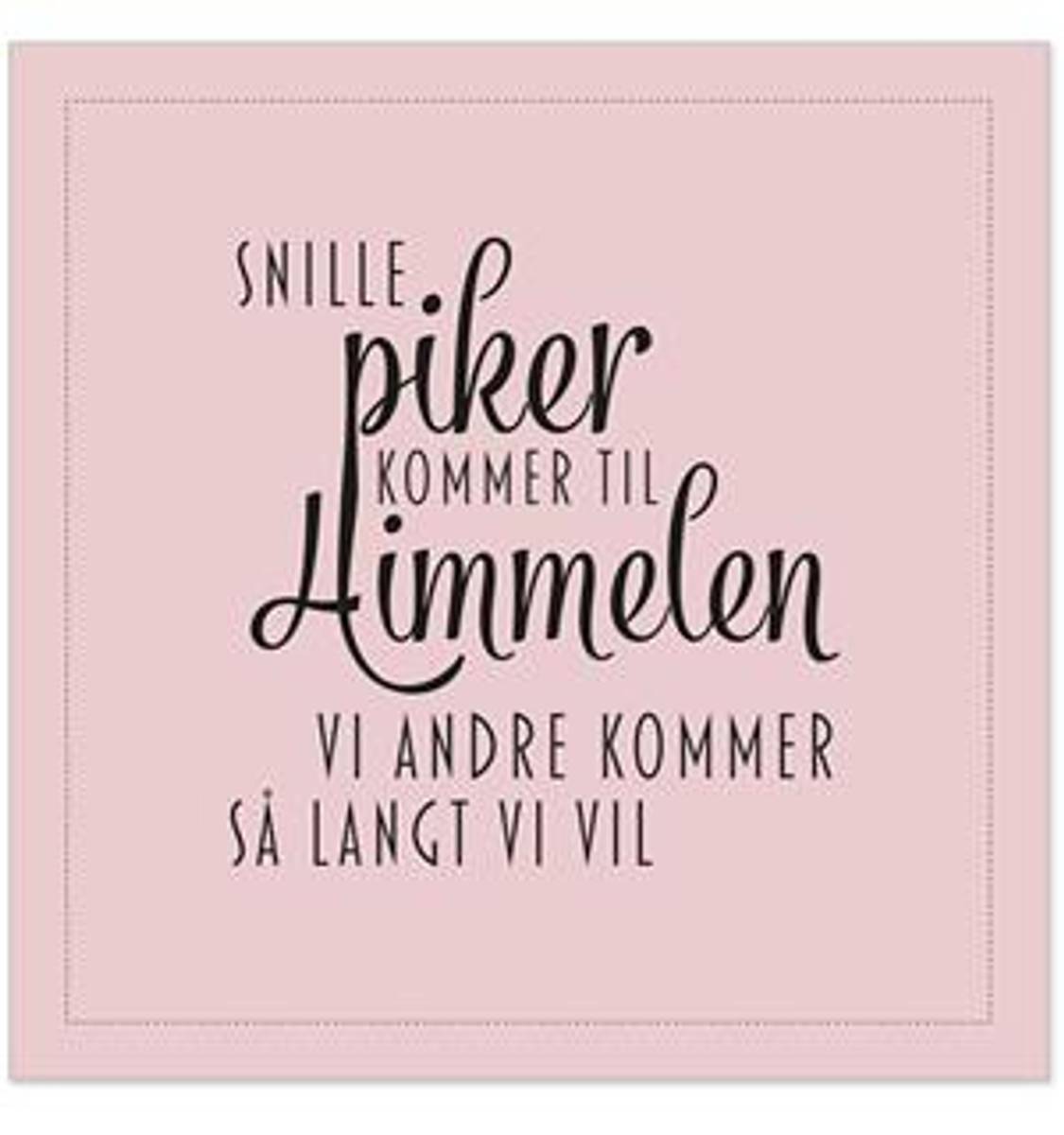 Servietter snille piker