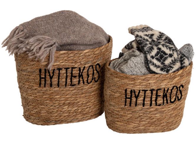 Hovedbilde Flettet kurv sett av 2 stk