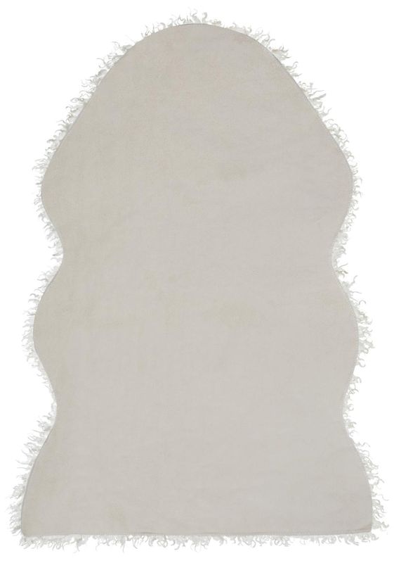Wooly rug beige