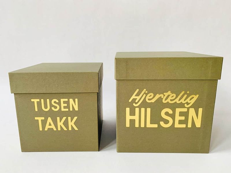 Gaveeske, tusen takk