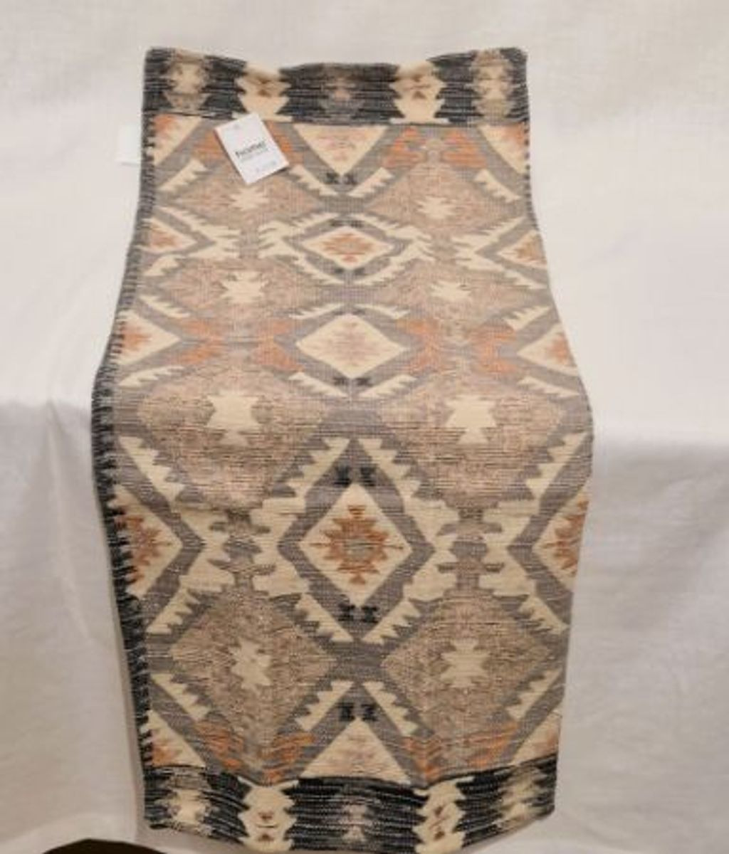 Løper Kelim grå 40x140 cm